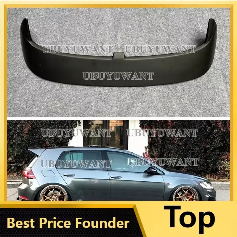 

Car Styling For Volkswagen VW GOLF 7 MK7 MK7.5 (Not For GTI R) Spoiler 2014-Up FRP Material Rear Roof Trunk Spoiler Wing