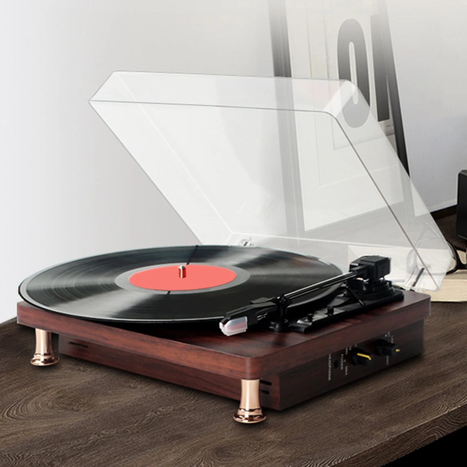 ポータブル レコード プレーヤー  スピーカー  ターンテーブル Amazon.co.jp: ポータブル ビニール レコードプレーヤー レトロ