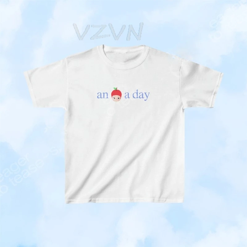 Women Baby Tee Valentine's Day Clothes 2000s Vintage Letter Crop Punk Casual Trash Basic Gothic White Slim Tee Girl Y2K