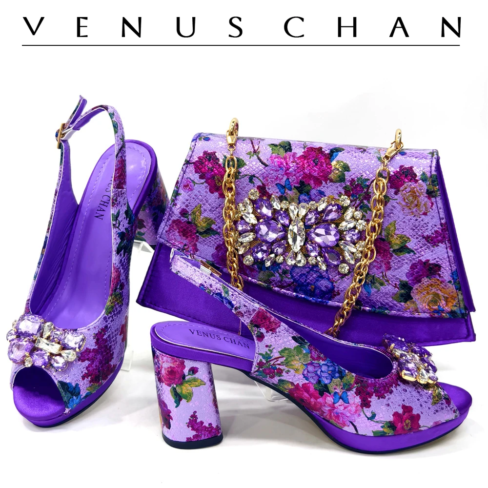Venus Chan Italian Design Shoes and Bags Matching Set 2024 Women