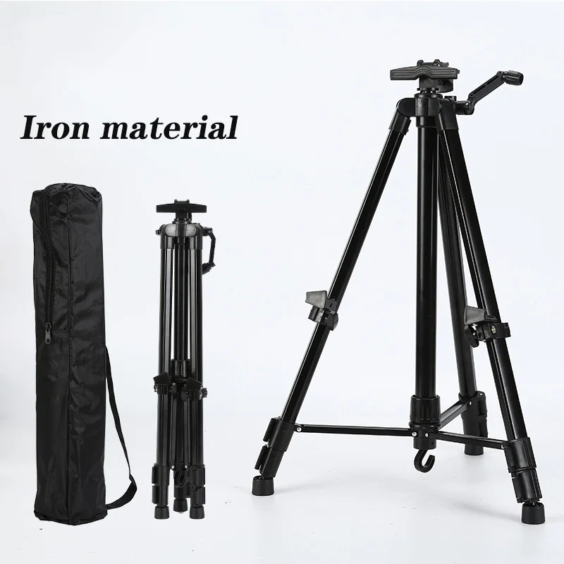 Adjustable Height 50-150CM Foldable Portable Metal Sketch Easel Stand Travel Aluminum Alloy Outdoor Painting Artist Supplies sketch easel