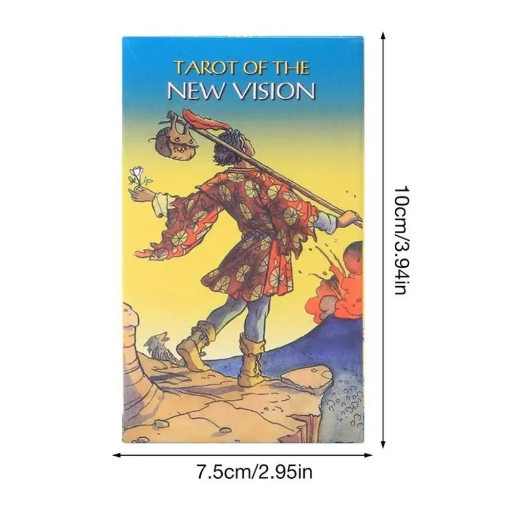 10.3*6cm Tarot of New Vision Deck Laser Edition with Guidebook for Beginners 6