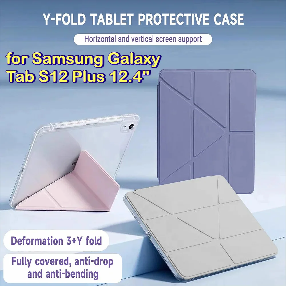 Premium Tablet Case with Multi-Angle Stand and Clear Pencil Holder