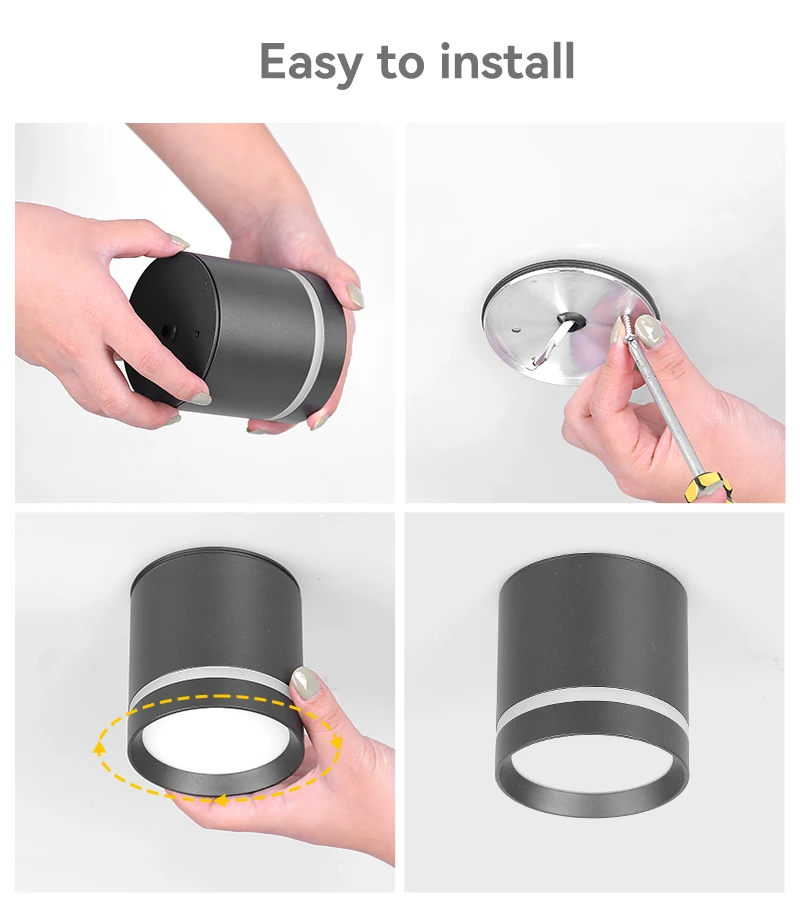 LED Ceiling Lamp Room Decor Downlight Home  Bedroom Dining Barber Shop Interior Lustre SurfaceMounted Spotlight Focus Led Lights