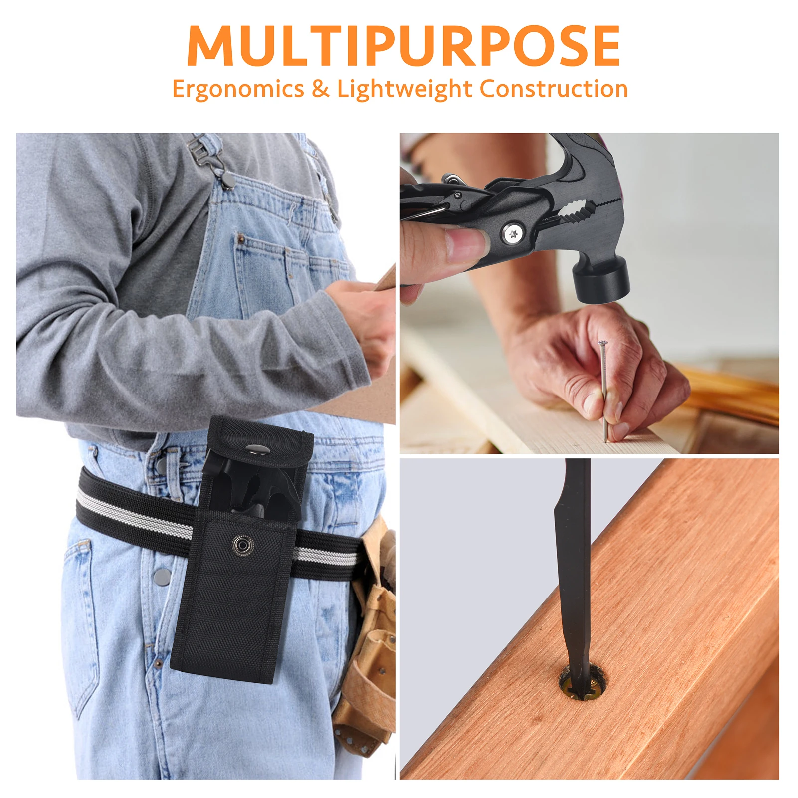 12 in 1 Multi-Purpose Tool, Unique Birthday Gifts for Men, Cool Stuff Gifts, Camping Cool Stuff, Father's Day, Christmas Gifts 4