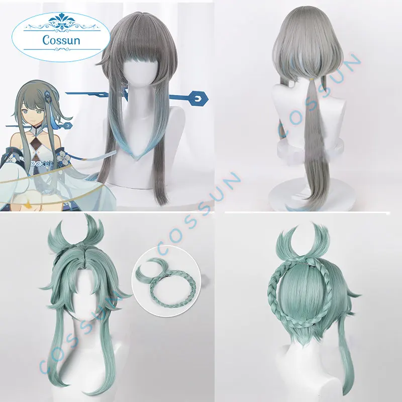 

Парик для косплея Haagentus Genshin Impact Guizhong / Cloud Retainer, женский парик для Хэллоуина, для костюма, игры, термостойкие синтетические волосы