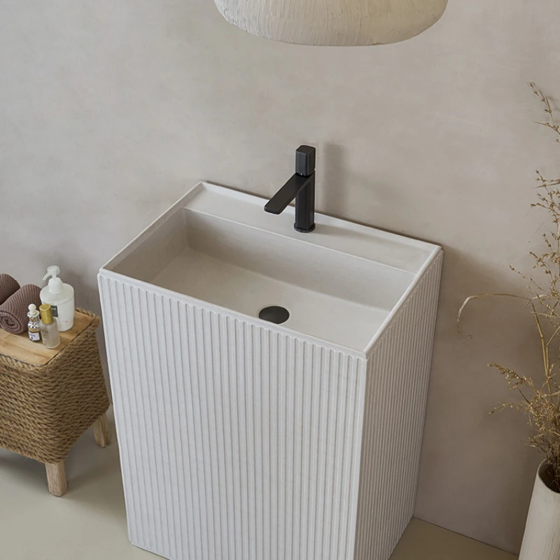 

Умывальник для ванной комнаты в кремовом стиле, умывальник для умывальника с интегрированным рисунком, для балкона, большая уличная раковина