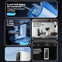 BROVA RO เครื่องกรองน้ํา,ครัวเรือนดื่มโดยตรงเครื่อง,ห้องครัวน้ําประปากรอง Reverse Osmosis 2024 ใหม่ Pro600-1000G 2