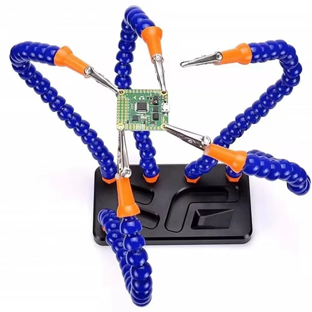 Liga de alumínio Estação de solda, ajudando as mãos, mangueira flexível para PCB Board, ferramentas de montagem, 5pcs