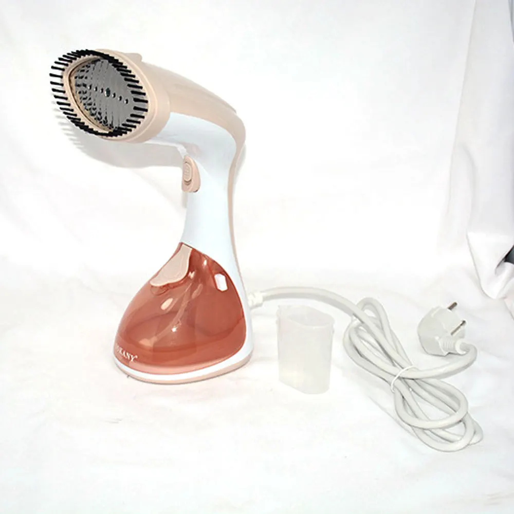 

Portable Handheld Garment and Fabric Steamer 1500 Watts, Quick Heat Ceramic Plate Steam Nozzle, 2 in 1 Fabric Wrinkle Remover