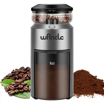 Wancle Electric Burr Coffee Grinder Adjustable 28 Grinding Settings 2-12 Cup Coffee Bean Grinder for Espresso Drip French Press 1