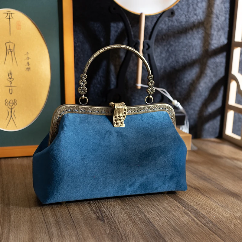 Classic Vintage Mother Gift Bags Bag Top Handle Women's Handbags Purses Lock Bags Women Shoulder Crossbody Bag Chain Fringe