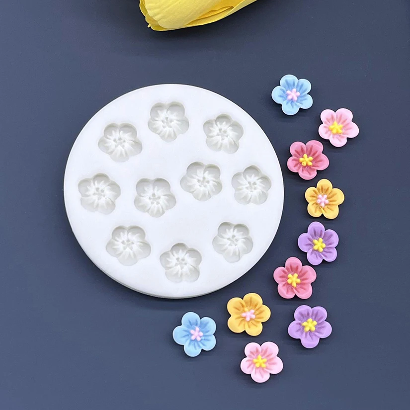 Mini Blume Silikonform Sugarcraft Cupcake Backform Fondant Kuchen Dekorieren Werkzeuge – Detail 9
