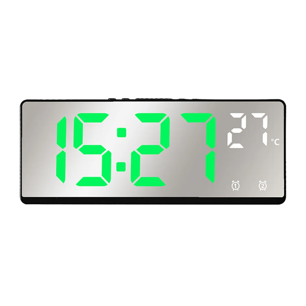 Sprach steuerung digitaler Wecker Temperatur Dual Alarm Snooze