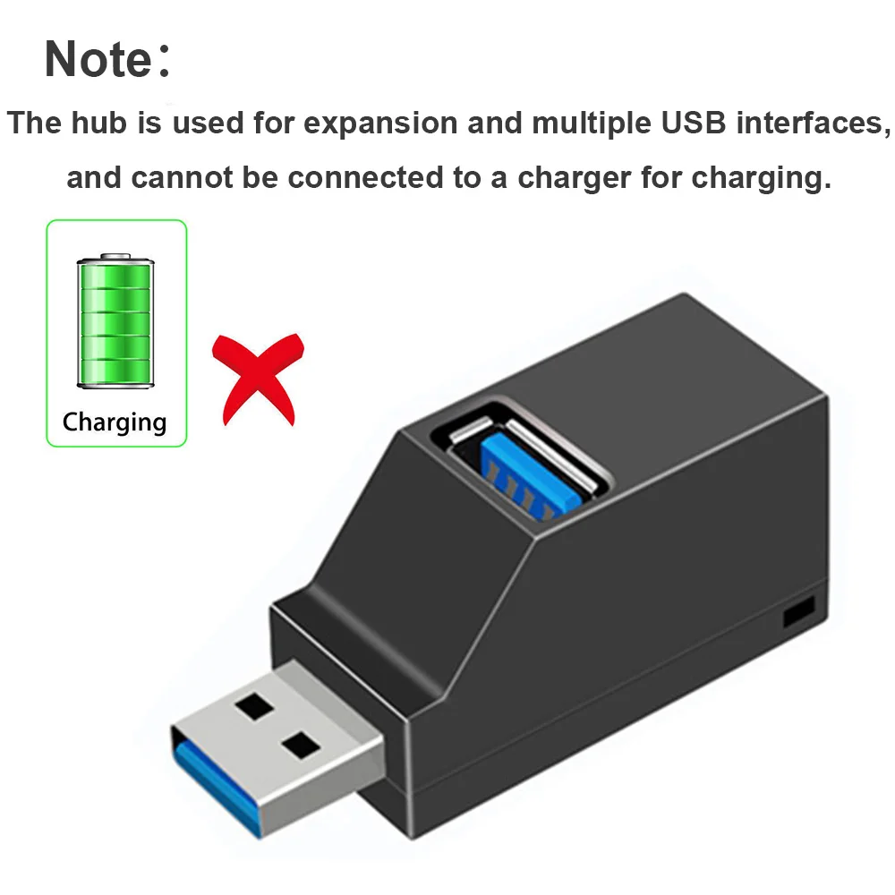 Multi-Function USB Hub and Charging Adapter with Data Transfer and Expansion Features