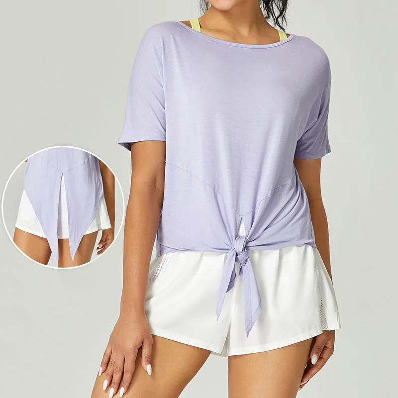 

Женские футболки с коротким рукавом, однотонные летние спортивные футболки для спортзала, фитнеса, йоги, быстросохнущие дышащие женские свободные пуловеры, топы, 2024