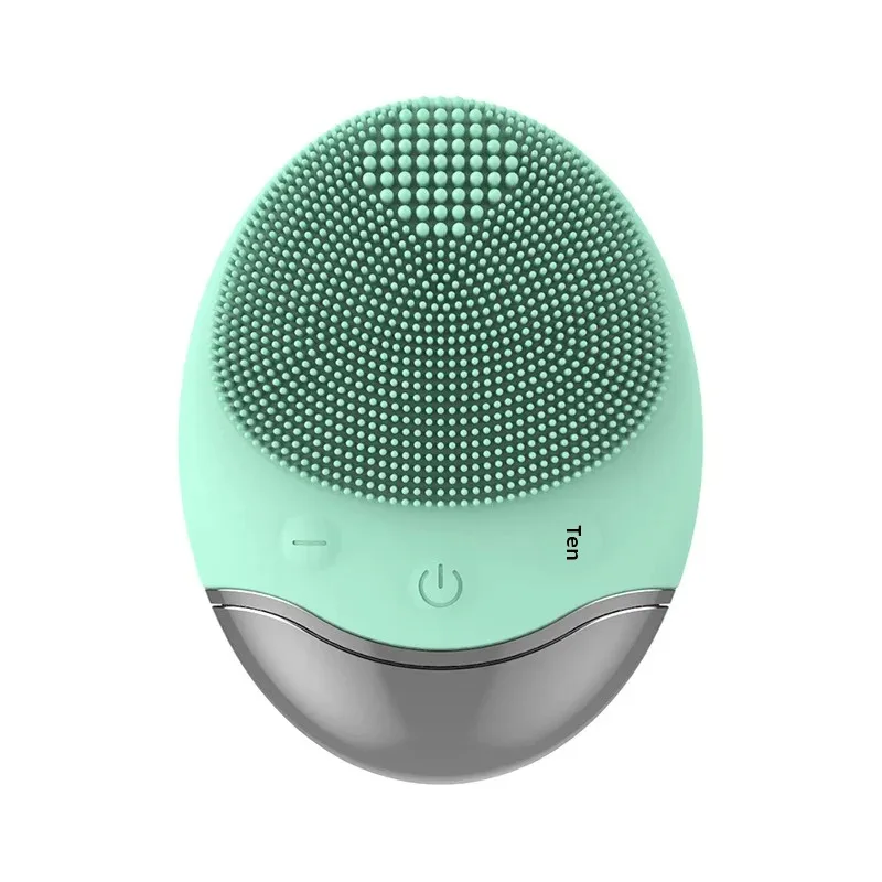 Wireless Cross-Border Silicone Facial Cleaner Ultrasonic Pore Cleaning Beauty Device Bamboo Charcoal Facial Cleaner