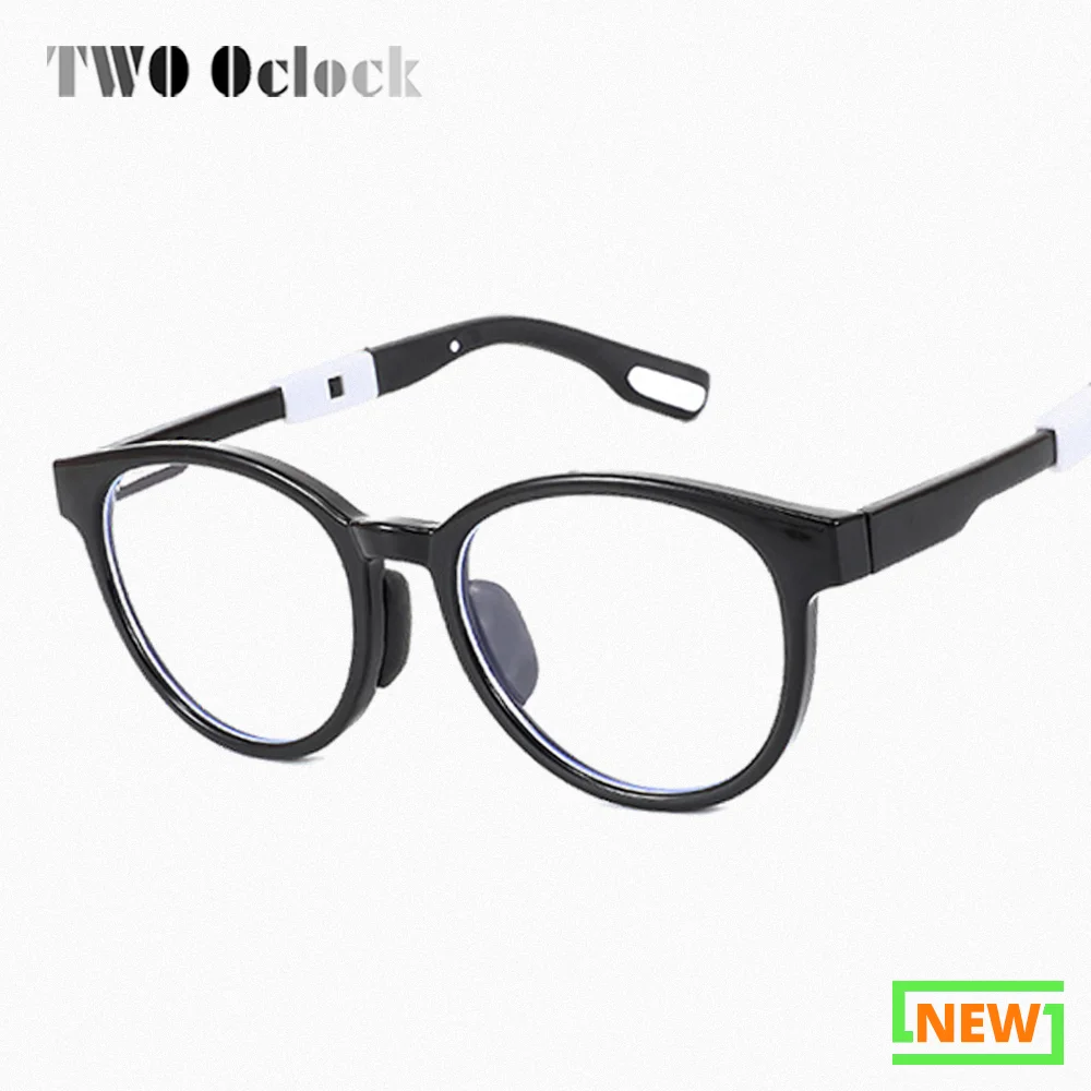 TR90 Kids Eyeglasses Frames Child Round Colorful Optic Prescription Glasses Frame No Diopter Children's Eyewear Frames Girl Boy