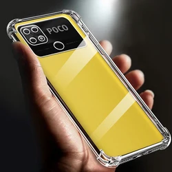 Enhanced Airbag Shockproof Clear Soft TPU Phone Case - Transparent Back Cover for Clear case (For Xiaomi Poco C40)