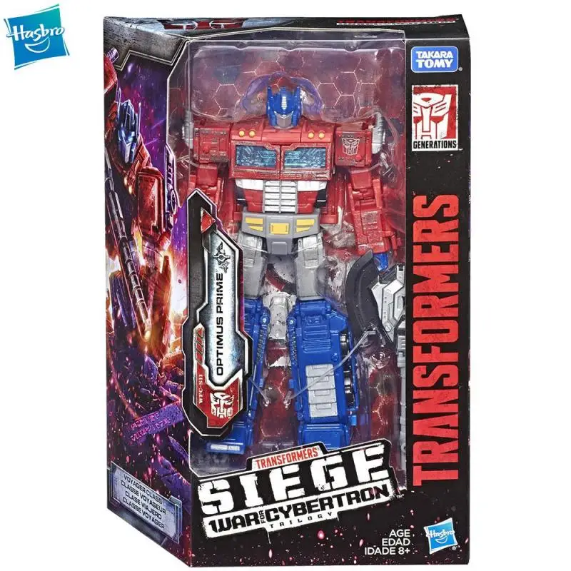 

Original Hasbro Transformers Generations War for Cybertron: Siege Voyager Class Wfc-S11 Optimus Prime Action Figure Toys Gift