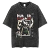 Hot Anime Hunter × Hunter GON FREECSS Print Tshirt Men Women Oversized T-shirts Manga T Shirt Harajuku Male Washed Cotton Tshirt 1