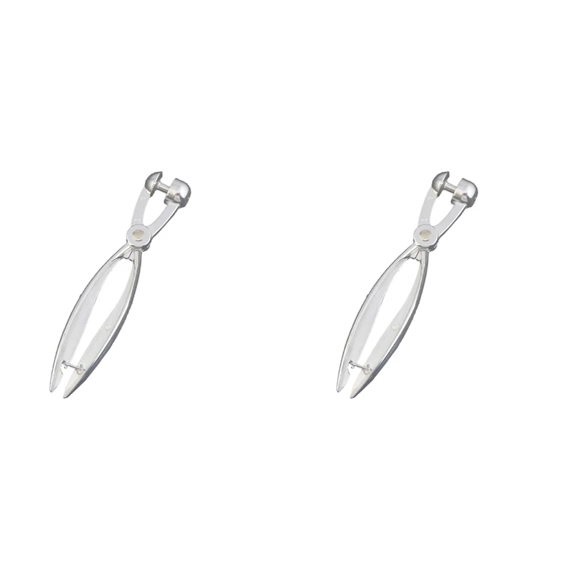 

2X Silver Aluminum Cherry Pitter Red Dates Olives Pit Easy Removal Core Squeeze Clamp Seeder 18 X 3.5Cm(Silver)
