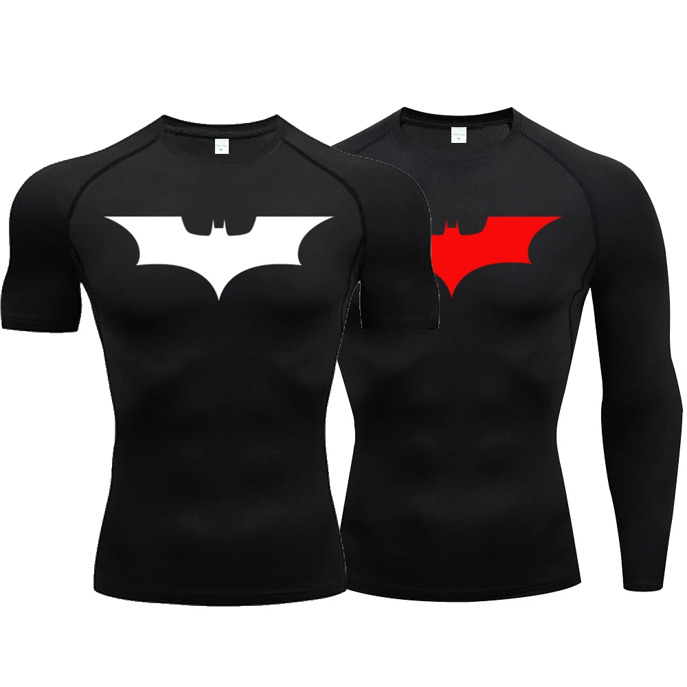 

Компрессионная футболка для мужчин, короткая футболка для бега, спортивный топ для тренажерного зала, быстросохнущая дышащая Черная Спортивная одежда для фитнеса, одежда для бодибилдинга