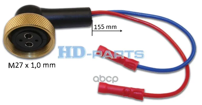 316391_кабель Электрический Датчиков/Кранов !(Мп) 2/2 Полюсов M27x1 L=300 Omn Universal HD-parts арт.