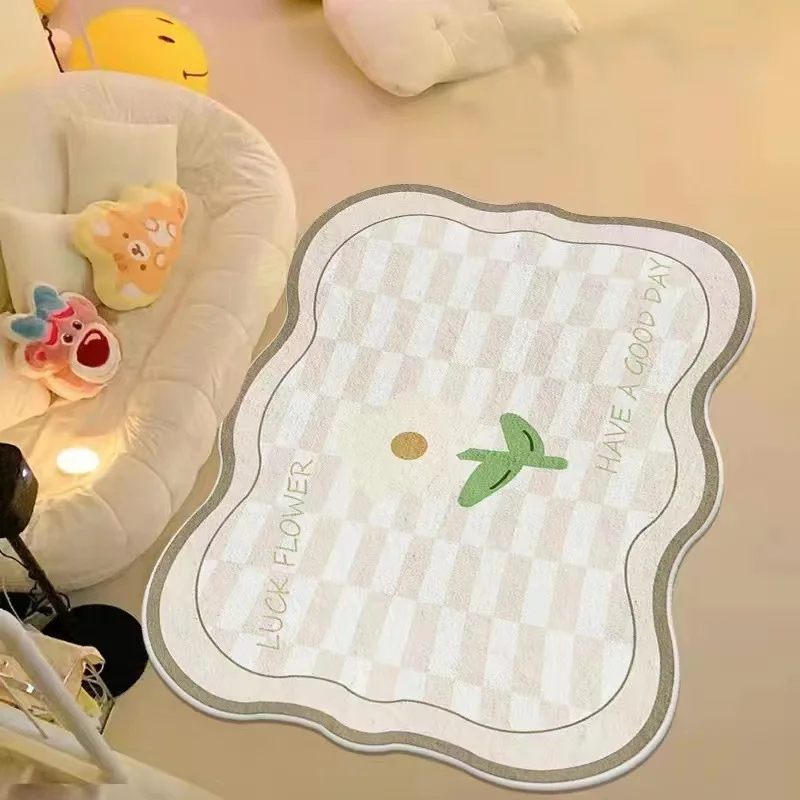 

Carpet Home Skincare Imitation Cashmere Bedroom Bedside Carpet Tea Table Full of Living Room Carpet rug