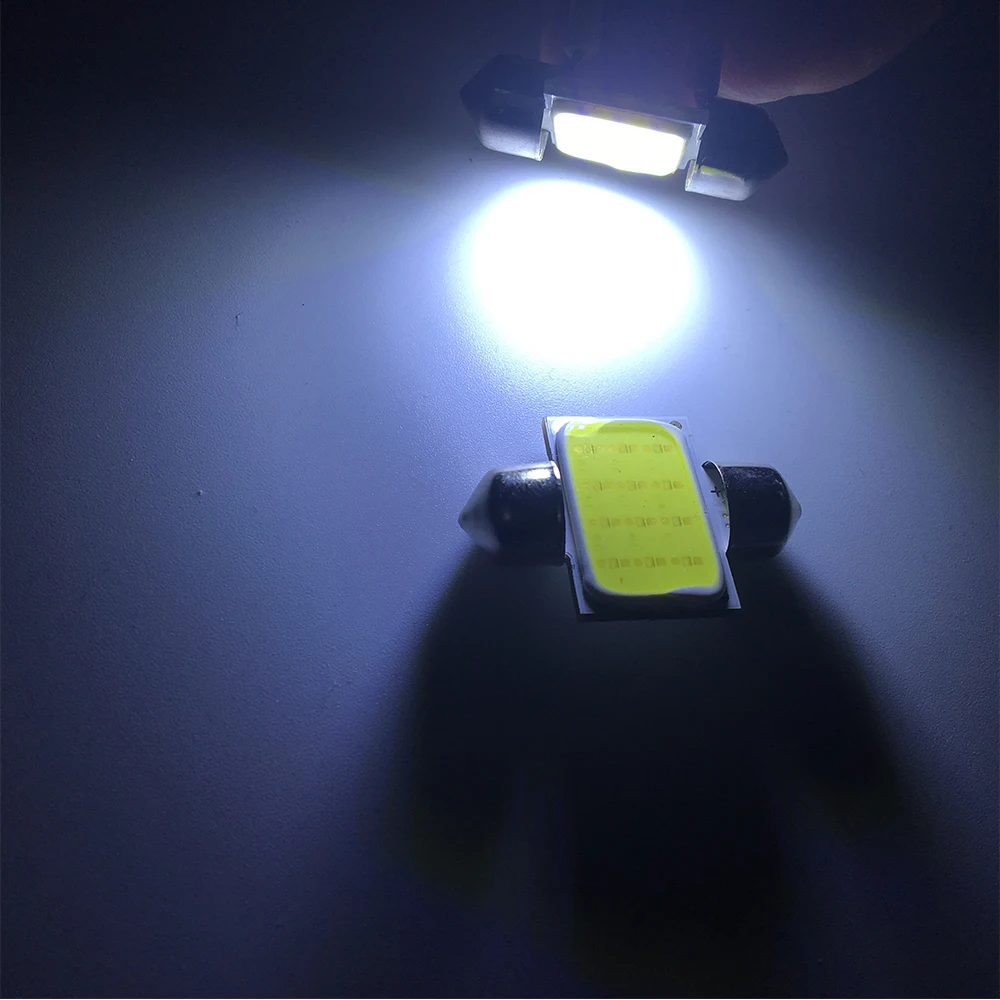 1pc C10W C5W LED COBHigh Brightness 31mm 36mm 39mm 41 12v Car License Plate  Reading Light Carriage Light 6500k - AliExpress