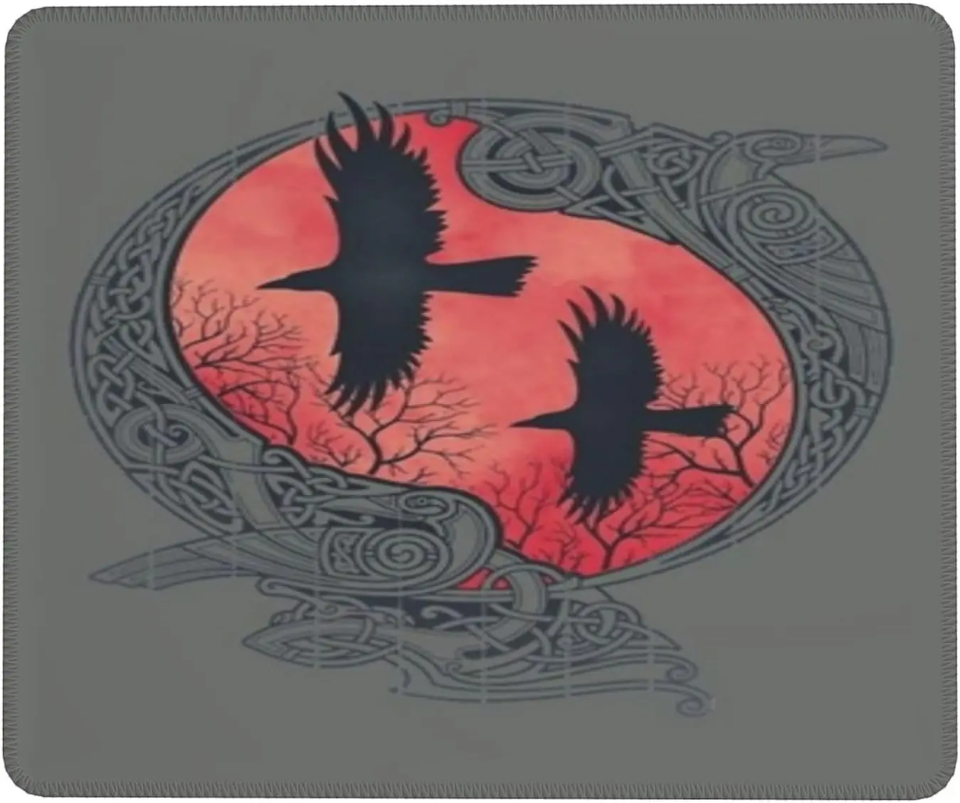 

Odin Викинг норвежский мифологический черный Ворон ворона коврик для мыши для игровой работы офиса резиновый нескользящий коврик для мыши