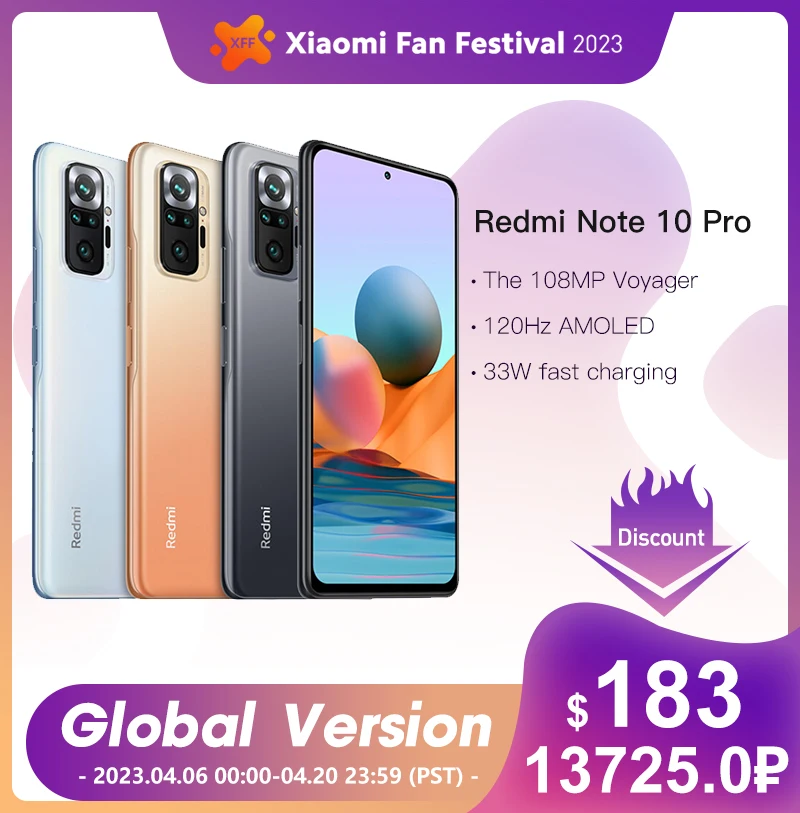 Global Version Xiaomi Redmi Note 10 Pro Xiaomi Note 10 Pro Global