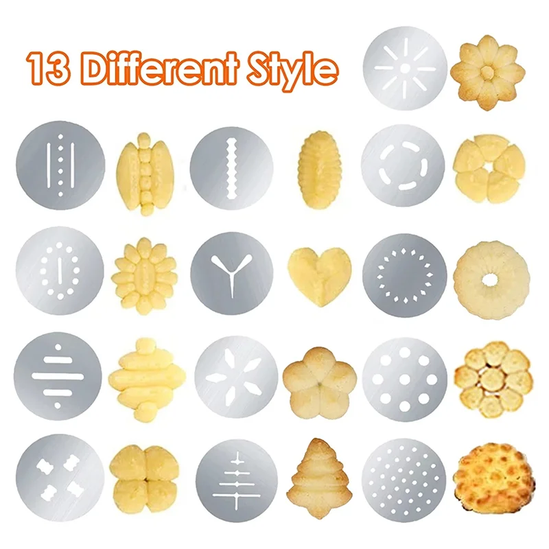 Hot Selling-Stainless Steel Cookie Decorativegun Biscuit Hand Pressing Machine Household DIY Baking Tool Kitchen Accessories,Sta
