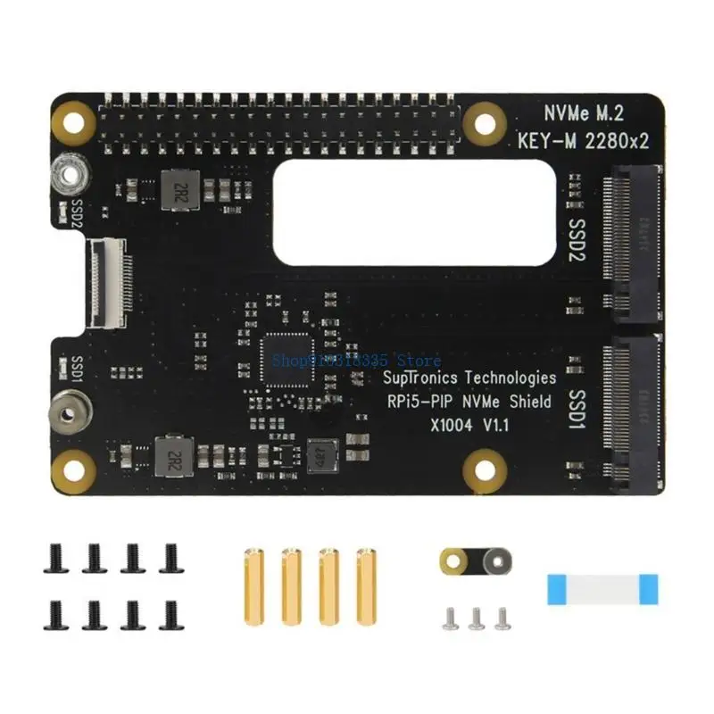 5 확장 보드용 X1004 더블 하드 드라이브 PCIe-NVME SSD
