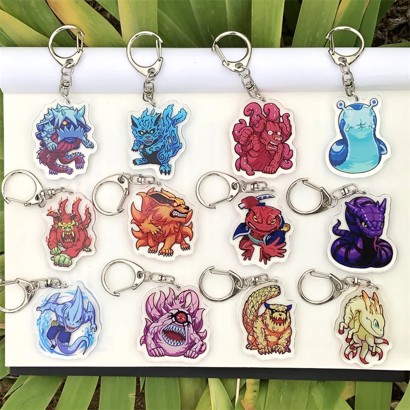 

Anime NARUTO Bijuu Kurama Kyuubi Gama-Bunta Cosplay Acrylic Key Chain Keychain Pendant Prop Accessories Gift