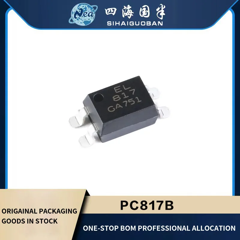 

100PCS Electronic Components PC817 PC817A SOP4 PC817B PC817C DIP4 OPTOISOLATOR 5KV 1CH TRANS 4SMD