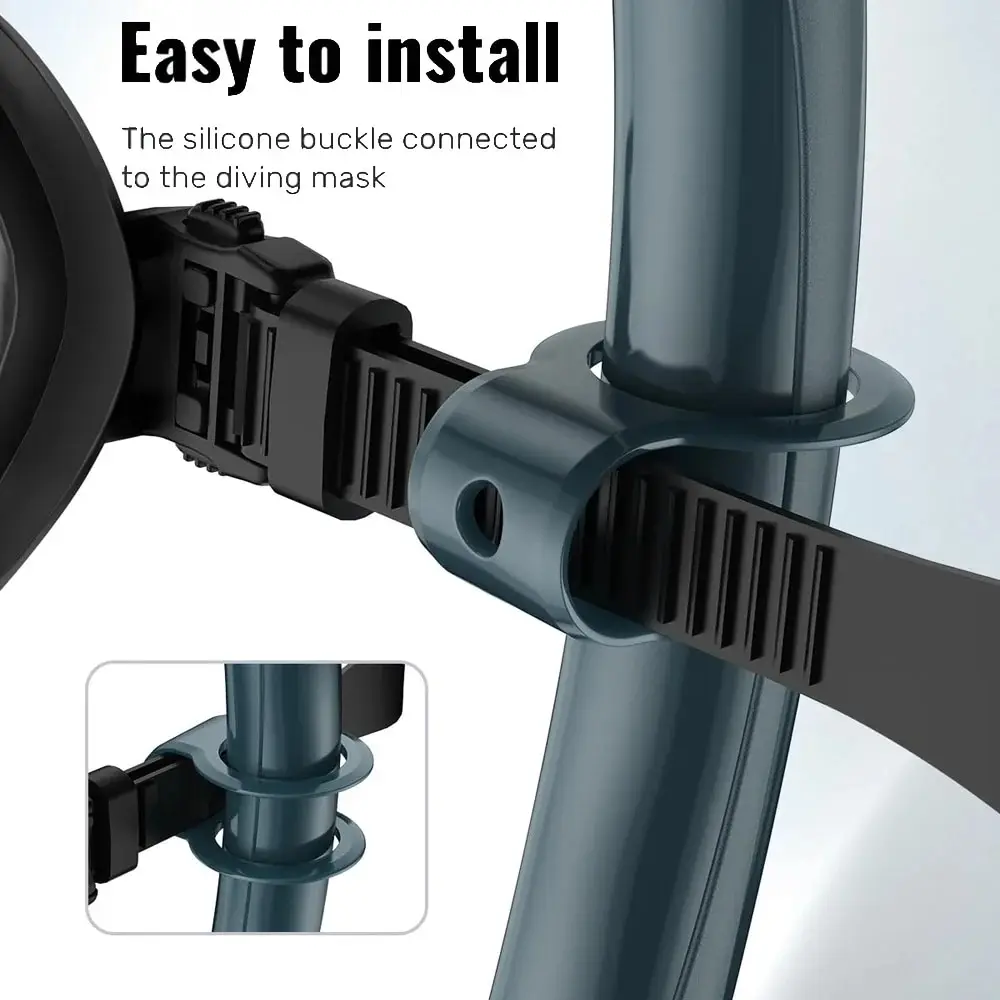 Soft Silicone Diving Snorkel Portable Foldable for Freediving Swimming