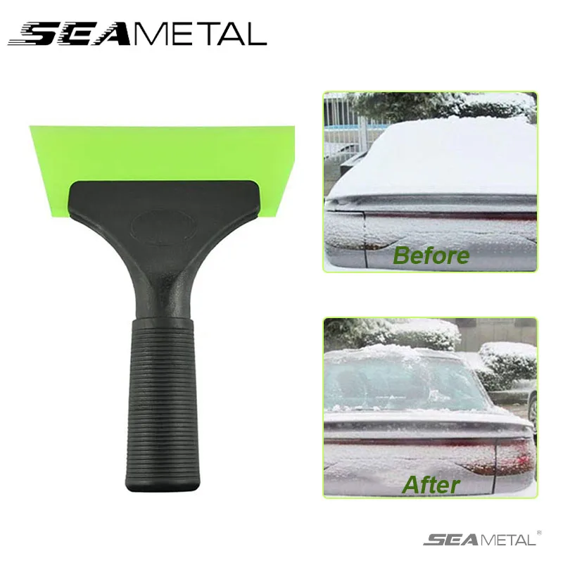 SEAMETAL Non-Scratch Soft Silicone Handy Squeegee Car Water Window Wiper Snow Clean Scraping Tool Film Scraper Car Accessories BEST SELLERS