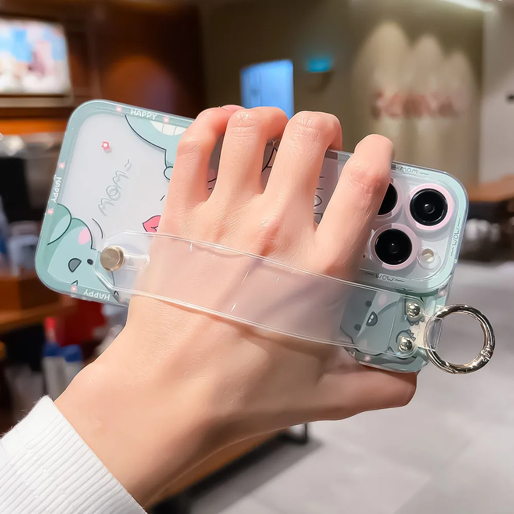 SoCouple Dinosaur Wrist Strap Holder Phone Case
