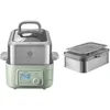 BUYDEEM G553 5-Quart Electric Food Steamer and A501 Stackable Double Tier, No Stew Pots Included 1
