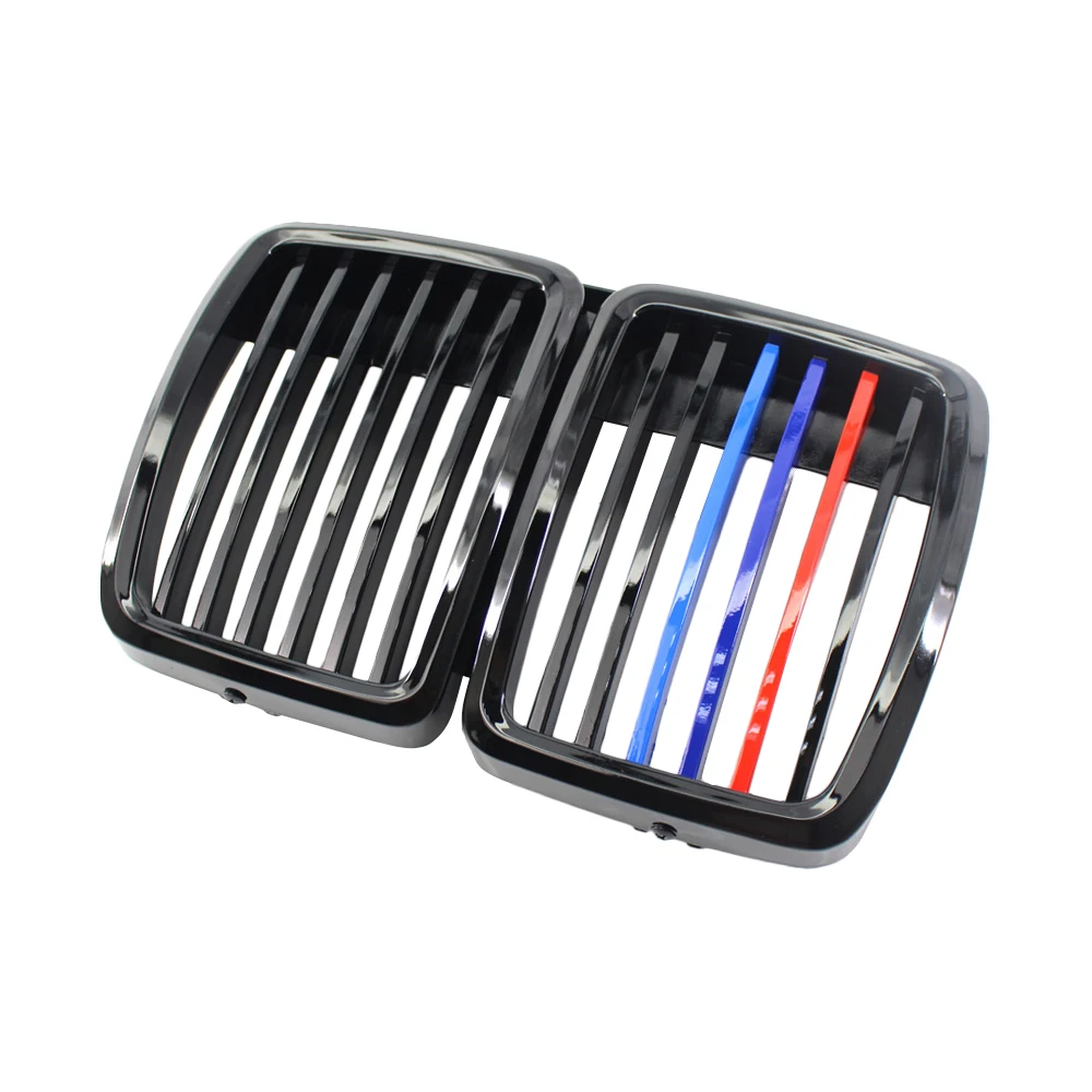 3 Colors Car Front Bumper Kidney Grille Grill Single Slats 51131884350,51131916504 for BMW E30 3-Series 1982-1994