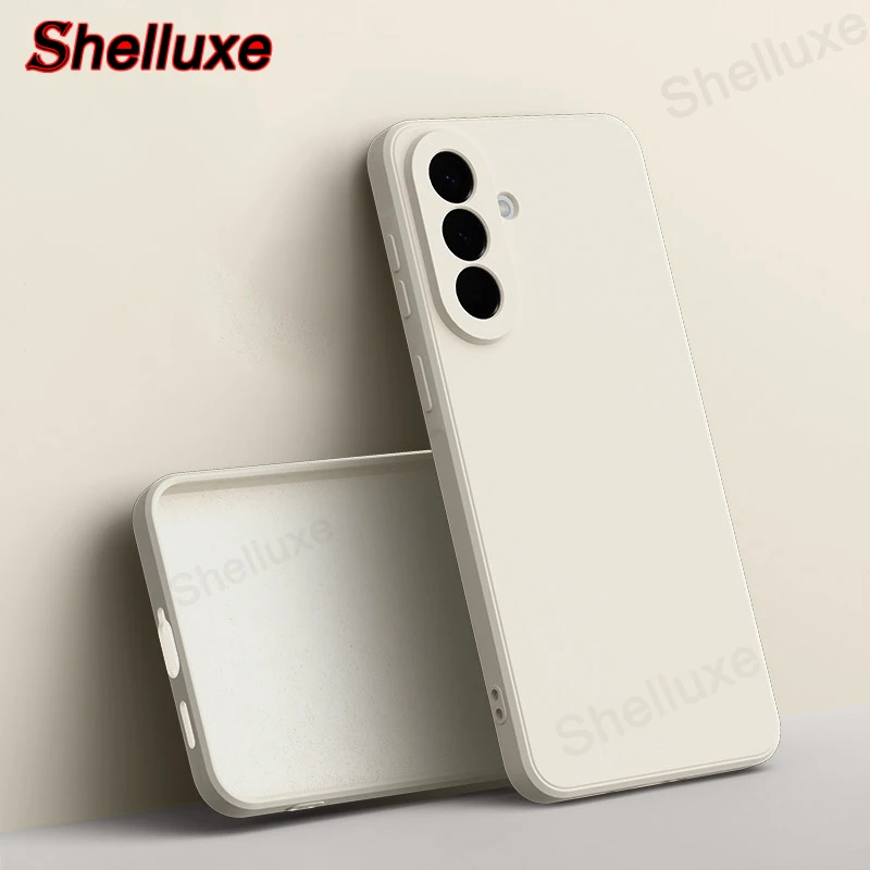 Shelluxe Square Liquid Silicone Silky Feel Case Cover