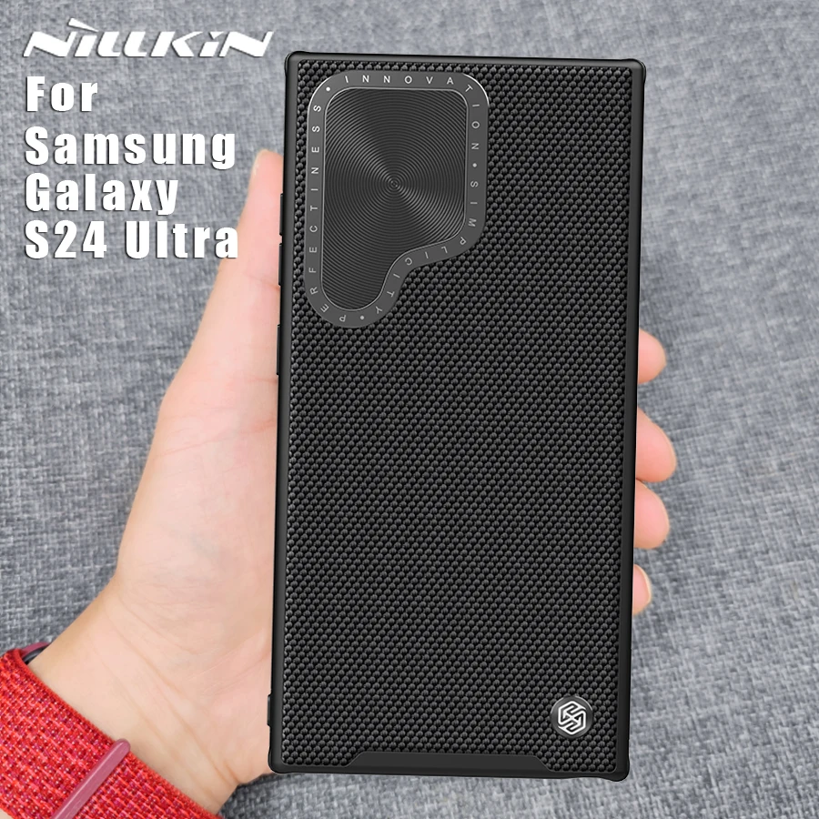 

NILLKIN для Samsung Galaxu S24, Ультратонкий чехол с текстурированными линзами, 360 полная Защита камеры, задняя крышка