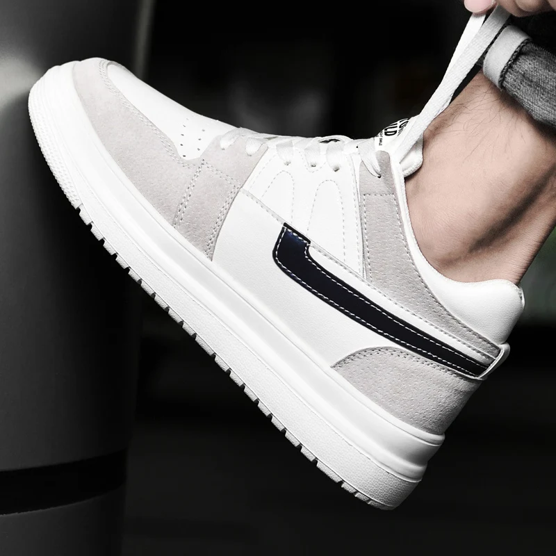 Luxury mens elevator shoes height increase invisible 7cm heighten increasing sports sneakers elevate taller lift leather shoes 3