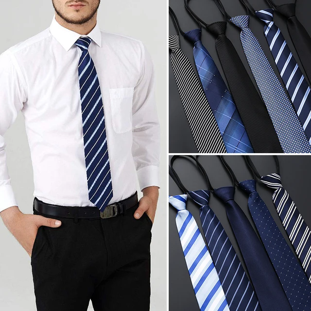 Cravatta Preannodata Con Perle - Cravatta Elegante Per Donna E Uomo, Ideale Per Lavoro E Eventi - Foto 9