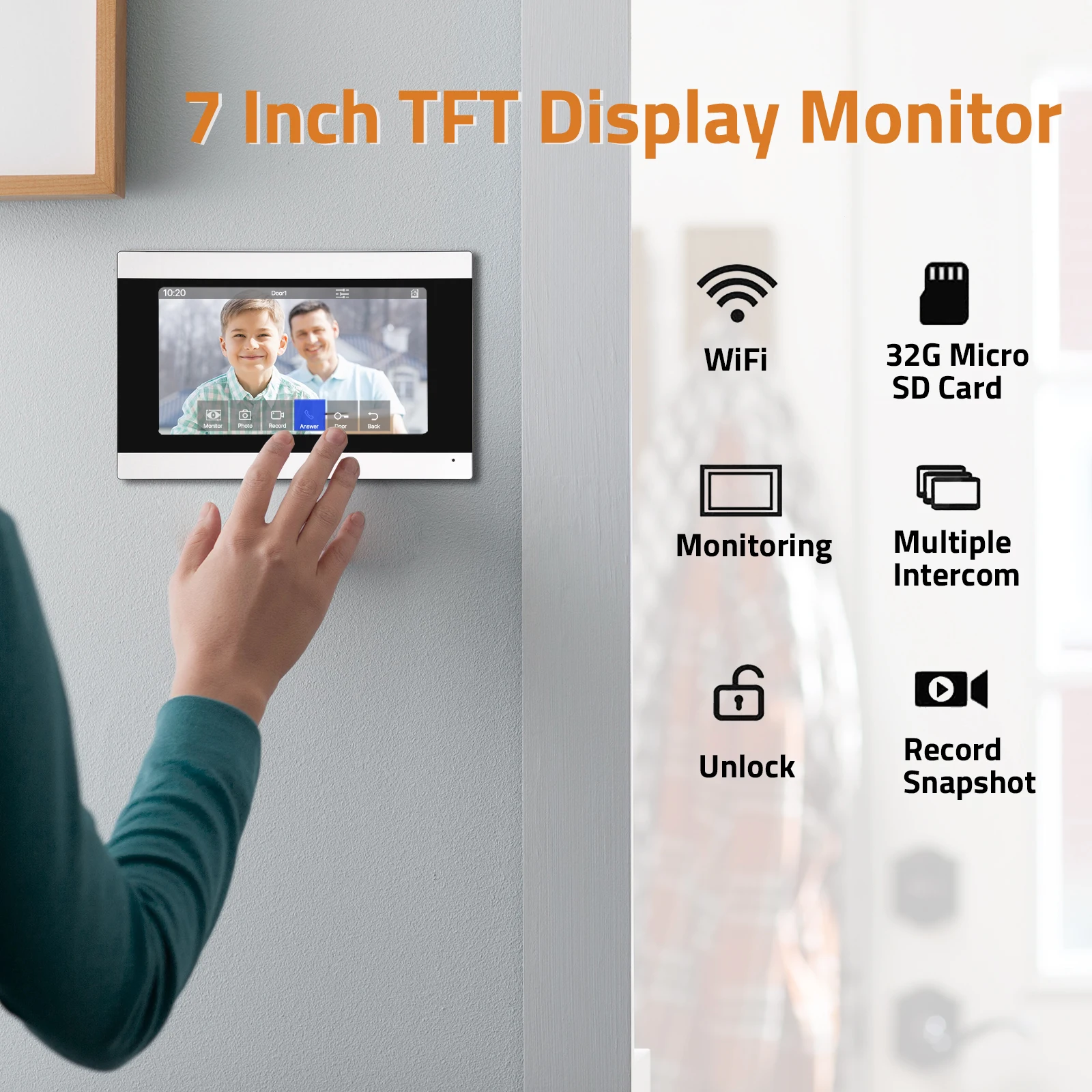 Dekco 5MP Ultra HD 2.4/5G WiFi Videocofono Campanello Telecamera esterna Rilevazione movimento PIR Audio bidirezionale Campanello per porta wireless Supporto Alex 13 Dekco 5MP Ultra HD 2.4/5G WiFi Videocofono Campanello Telecamera esterna Rilevazione movimento PIR Audio bidirezionale Campanello per porta wireless Supporto Alex 13