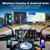 Jansite 8.1 Inch 4K Motorcycle CarPlay Screen 4K Dash Cam Wireless Android Auto Bluetooth GPS Navigation IPX7 Waterproof Display - Image 2