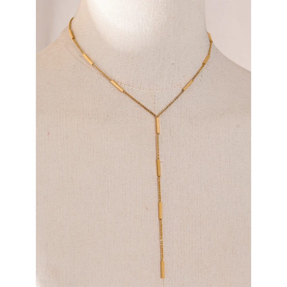 Yhpup Necklace Stainless Steel Waterproof