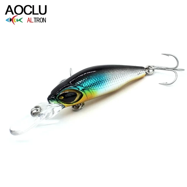 AOCLU Sinking Wobbler Crankbait 50mm 4.2g Hard Bait Jerkbait Small