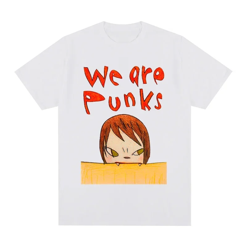 

Футболка Yoshitomo Nara we are punks, хлопковая Мужская футболка, новая футболка, женские топы